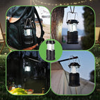 KPKJOO Lantern Collapsible Camping Light, Battery Operated Lanterns LED Super Bright for Power Outages Indoor Emergency Outdoor Camping Hiking Kit (2, COB)