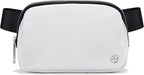 Pander Belt Bag for Women, Fashion Waist Packs, Crossbody Bags, Everywhere Belt Bag with Adjustable Strap (White).