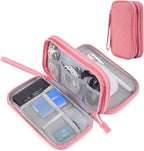 CAOODKDK Electronic Organizer Travel USB Cable Accessories Bag/Case,Waterproof for Power Bank,Charging Cords,Chargers,Mouse,Earphones Flash Driver