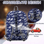 VASCHY Kids Backpack Lunch Bag Set, Boys Large School Bookbag Insulated Lunch Box for Toddlers Preschool,Daycare,Kindergarten,Elementary School Shark