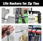 Cable Zip Ties, 250PCS Multi-Purpose Nylon Zip Ties, 4 Inch Self Locking Cable Ties,Self-Locking Wire Ties used for home, garden, garage,indoor and outdoor.Black Cable Ties