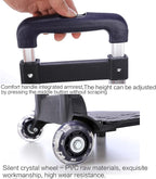 Backpack Trolley 2 Wheels Rolling Luggage Carts Foldable Trolley Cart Aluminium Alloy Hand Cart for School Bags Pet Bag