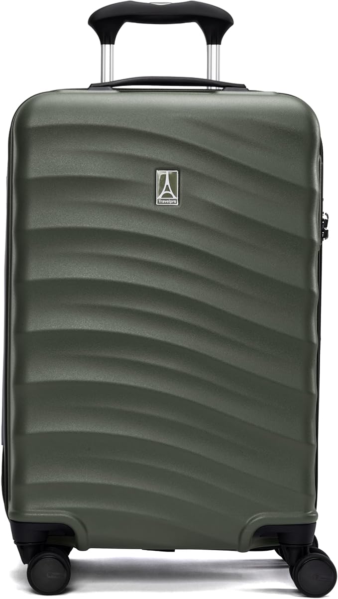 Travelpro Maxlite Air V2 Hardside Expandable Carry on Luggage, 8 Spinner Wheels, Lightweight Hard Shell Suitcase, TSA lock, Slate Green, Carry On 20-Inch