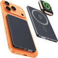 3-in-1 5000mAh for Magsafe Power Bank Thin Slim 22.5W Fast Charging Type C Magnetic Battery Pack Powerbank for Travel, Mini Wireless Portable Charger for iPhone 17 16 15 14 13 12 Watch Android, Black