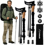 TrailBuddy Trekking Poles – Lightweight 7075 Aluminum Hiking Poles for Women, Men & Seniors – Collapsible Walking Sticks for Travel, Trails & Balance