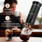 Gugxiom 3 In 1 Portable Coffee Maker, Mini Travel Camping Coffee Makers, Self-Heating Car Coffee Maker with USB-C,for Hiking Office RV