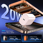 Phone 17 16 15 Pro Charger Fast Charging, 20W USB C Fast Charger Block with 10FT Long Type C Chargers Fast Charging Cable Cord for Phone 17/17 Pro/17 Pro Max/Air/16 Pro Max/16 Pro/15Pro Max/Pro, S24
