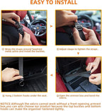 WLLWOO Car Net Pocket Handbag Holder Between Seats Back Storage Organizer Purse Holder for Console Front Seat Storage Barrier