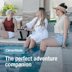 CleverMade Tahoe Collapsible Cooler Bag – Medium Portable Cooler Bag for Travel, Foldable Insulated Cooler for Beach, Picnic & Road Trips, Holds Up to 30 Cans, Leakproof Soft Carry Cooler