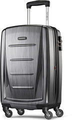 Samsonite Winfield 2 - 20-Inch Hardside Luggage with 360° Spinner Wheels, TSA Lock, Airline Approved - Charcoal