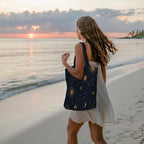 Aesthetic Canvas Tote Bag, Cute Reusable Bags for Women with Inner Pocket