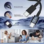 QZIIW Super Fast Samsung Charger Type C,45W Dual Port USB C Fast Charger Block [2-Pack] & Extra Long 60W 3/6/10/10FT USB C Cable - PD Quick Charging 3.0 For Samsung Galaxy S25 Ultra/S24+/S23 iPhone 16