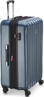 DELSEY PARIS Helium Aero Hardside Expandable Luggage with Spinner Wheels, Orion Blue, Checked-Large 28 Inch