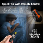 Socool Camping Fan with Light, 20000mAh Rechargeable Battery Fan with Remote, 112Hrs & 8 Speeds, Digital Display, Timer, Auto Oscillation, 270° Pivot & Hook for Outdoor Tent, Hurricane, Power Outage