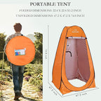 Your Choice Pop Up Privacy Tent, 3.9x3.9x6.2FT Portable Shower Tent for Camping, Waterproof Outdoor Changing Room with Carry Bag for Beach Hiking RV Fishing | Portable, for Camping, Beach, Hiking, with Carry Bag, Quick Setup