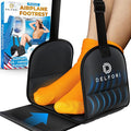 Portable Airplane Footrest for Airplane Travel - Comfortable Foot Hammock w/Memory Foam & Hardboard for No Feet Clashing - Ideal for Pain and Swelling Relief - Travel Essentials to Relax Your Feet