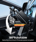 Retractable Car Charger, 4 in 1 Fast Charger USB C Car Truck Accessories, Travel Essentials Gifts for Women Men, Car Accessories for iPhone 17 Pro Max Air 16 15 14 13 Plus,Galaxy,Pixel-Black