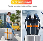 Luggage Straps for Suitcases TSA Approved, Travel Belt Suitcase Belt, Suitcase Straps TSA Approved, Luggage Belt Strap TSA Approved, Travel Straps for Luggage, Luggage Band Bag Straps, Orange
