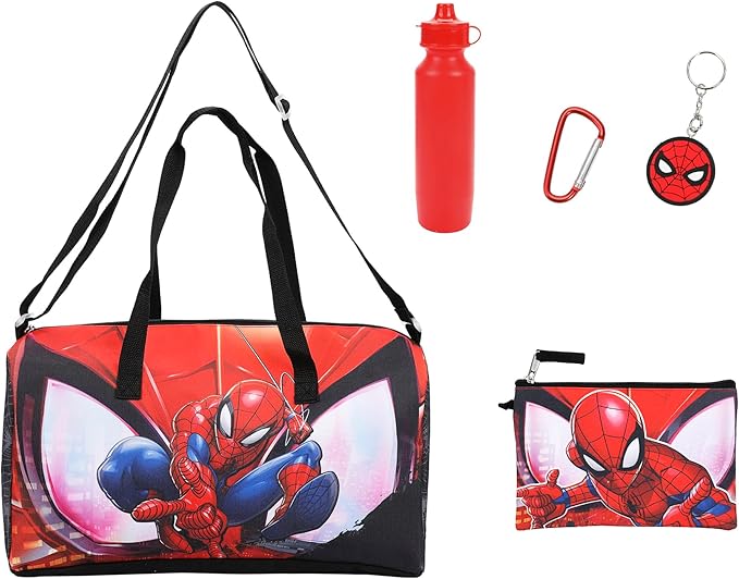 Spider-Man Hero & Mask 5-Piece Duffel Bag Set
