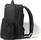 Baggallini Tribeca Expandable Laptop Backpack - 15"x11" Lightweight RFID Computer Bag for Work & Travel with Luggage Sleeve