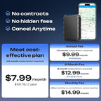 CXK GPS Tracker for Vehicles, 6-Month Battery Life 4G Global Tracker Device for Vehicles with Real Time Alert Strong Magnet, IP65 Waterproof Car Traker 180-Day Location History Subscription Needed