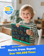 TEKFUN LCD Writing Tablet for Adults, Large Doodle Board, 16 Inch Colorful Drawing Tablet Writing Pad, Toddler Toys for 3 4 5 6 7 8 9 Year Old Girls Boys Teen, Birthday Gifts for Kids (DarkGreen)