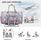 Duffle Bag for Travel, Weekender Bag with Shoe Compartment, Carry On Overnight Bag for Women with Toiletry Bag, Gym Bag with Wet Pocket, Hospital Bags for Labor and Delivery Beige