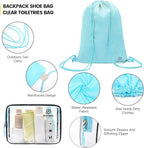 PFEYRPK Lightweight Compression Packing Cubes for Suitcases, Compressible Expandable Travel Packing Organizer with Clear Toiletries and Backpack Bag, Travel Essentials for Carry on Luggage 7 Set