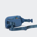 Pander Mini Belt Bag – Ultra Compact, Fits 6.7” Phone, Lipstick, Earbuds, Essentials, Small Crossbody Waist Purse, Denim Blue