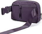 ODODOS Unisex Mini Belt Bag with Adjustable Strap Small Fanny Pack for Workout Running Traveling Hiking, Navy Cosmos