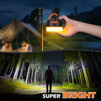 Yonktoo Rechargeable LED Camping Lantern, 300H Runtime, 6400mAh, IPX5 Waterproof Tent Light for Camping, Hiking, Power Outages, Home, Emergency - Standard Edition,Orange