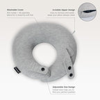 Keemall Inflatable Travel Pillow, Upgraded Travel Neck Pillow for Airplane Neck Support Sleeping - 3rd Generation, Double Comfort Plane Pillow - Portable Travel Essentials