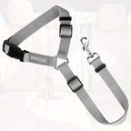BWOGUE Pet Dog Cat Seat Belts, Car Headrest Restraint Adjustable Safety Leads Vehicle Seatbelt Harness (1 Pack, Grey, Not Elastic)