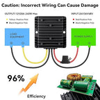 36V 48V to 12V 20A Step Down Converter-Golf Cart Voltage Reducer with Fuse|36V 48V to 12V Converter for Golf cart 20A 240W DC to DC Converter Waterproof for RV Accessories, Forklifts & Solar Systems