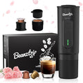 H02 PRO Portable Espresso Machine, Travel Coffee Maker fits NS Capsule & Ground Coffee, Father's Day Camping Small Mini Coffee Machine with Self-heating, Electric Espresso Maker
