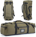 105l Large Duffel Bag For Travel, Gym & Sports - Water Repellent Polyester, Hidden Straps, Shoe Compartment - Perfect Luggage Duffle Bag Or Backpack For Men & Women