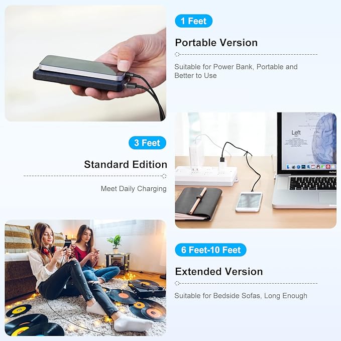 2 Pack [ Apple MFi Certified ]iPhone Charger 6ft,Long Lightning to USB Cable 6 Feet,Fast Apple Charging Cable Cord 6 Foot for iPhone 14/14 Max/13Pro Max/12Mini/11Pro/11/XS/XR/8/7/6s/iPad,Air Original