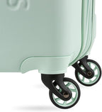 SwissGear 7366 Signature Hardside Expandable Luggage with Spinner Wheels, TSA Lock, Cup-Holder, Clearly Aqua, 3-Piece Set (19/23/27)