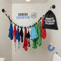 Magnetic Clothesline for Cruise Staterooms – Cabin Approved Travel Clothes Line with Non-Scratch Magnets – Portable Laundry Drying Rope, Cruise Accessories and Essentials