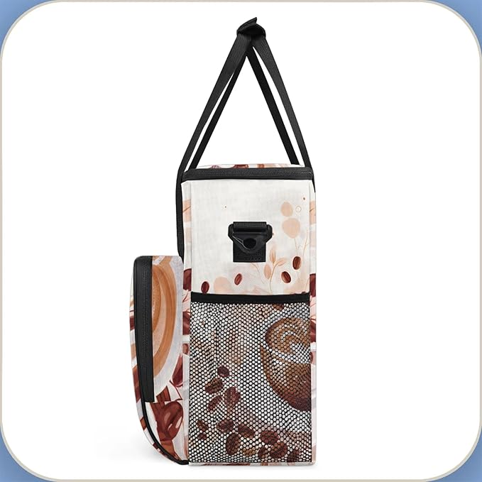 Coffee Maker Travel Bag Compatible with Keurig K-Mini, K-Mini Plus or Other Accessories, Portable Coffee Maker Case with Shoulder Strap for Travel(Bag Only)