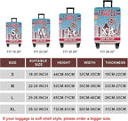 WUJIAONIAO Travel Luggage Cover Baggage Suitcase Cover Protector Skins 18-32 Inch (Tourist Attraction A28, S (for 18-20 inch luggage))