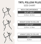 trtl Pillow Plus - Airplane Neck Pillow for Traveling - Height-Adjustable, Breathable Travel Pillow for Head and Neck Support While on Planes, Cars, and Trains - Machine Washable