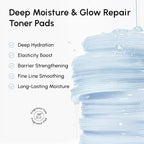 MAREE Hyaluronic Acid Toner Pads - Hydrating Face Wipes for Women Cleansing - Zero Pore Toning Brightening Exfoliating Face Pads - Pore Reducer Facial Peels - Acne Treatment Device