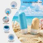 16 Pack Travel Bottles Set for Toiletries, TSA Approved Travel Containers Leak Proof Silicone Squeezable Travel Accessories 2oz 3oz for Shampoo Conditioner Lotion Body Wash (BPA Free) (Multicolored)