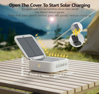 Solar Camping Lantern Rechargeable, 5200mAh Camping Lights 3000LM Camping Lights up to 144 Hours 5 Light Modes, IPX5 Waterproof Lanterns for Power Outages Portable Power Supply