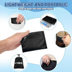 Grneric Drawstring Backpack Bulk 42 Pcs String Backpack Drawstring Bags Cinch Bag Sackpack for Men Women Gym (Black)
