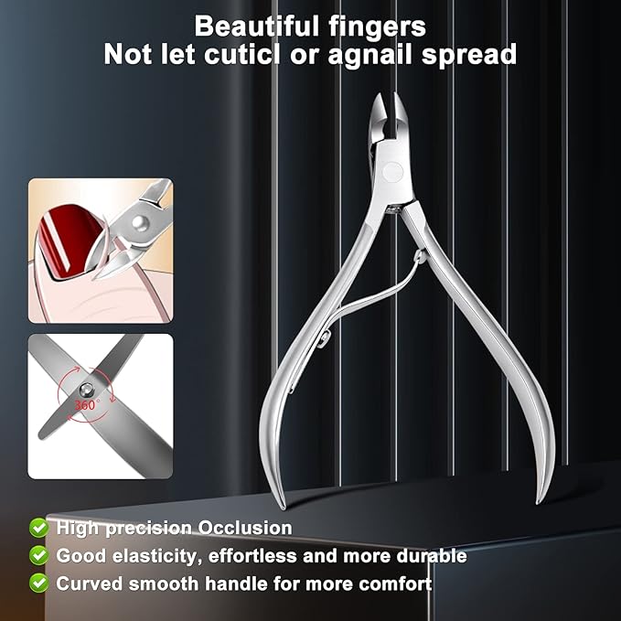 Manicure Set Professional Set Nail Clippers Pedicure Kit-30 Pieces Stainless Steel Manicure Kit, Grooming Kit Nail Care Tools with Luxurious Travel Case Silver