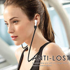 Mooyavia 1 Pack Ultra Strong Magnetic Anti-Lost Straps for AirPods, Soft Silicone Sports Lanyard - Compatible with AirPods Pro 1st/2nd & AirPods 3rd - Black