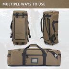 86l Large Duffel Bag For Travel, Gym & Sports - Water Repellent Polyester, Hidden Straps, Shoe Compartment - Perfect Luggage Duffle Bag Or Backpack For Men & Women