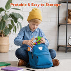 Mini Magnetic Tiles, 45PCS Diamond Pattern Magnetic Tiles Travel Set with Case, Portable Building Toys Creativity Boosting Sensory Toys for Kids Ages 4-8 Toddler Boys Girls Halloween Birthday Gift